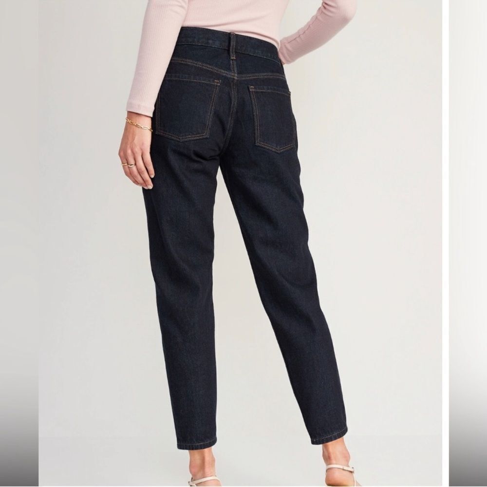 Old Navy High Rise Slouchy Tapered Barrel Jeans 8 Petite - Picture 3 of 11